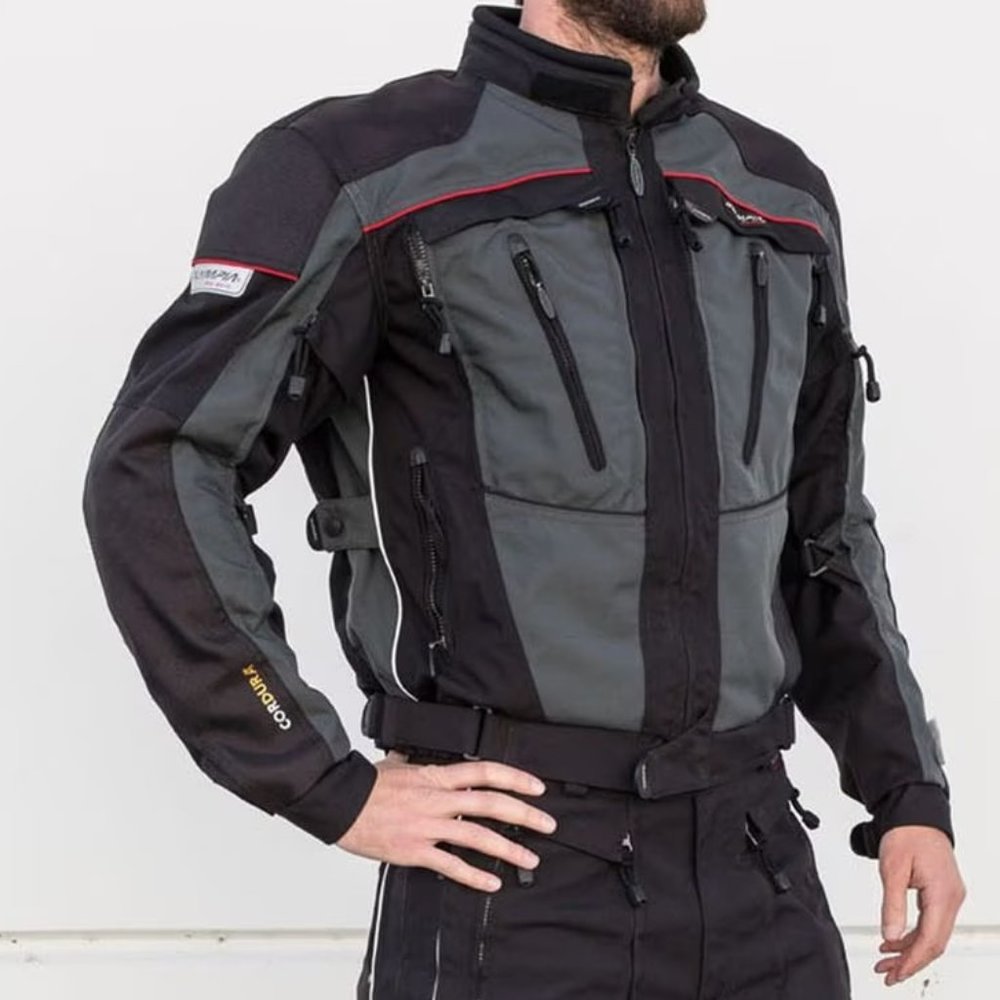 Olympia Moto Sports Armored Jacket w/ Liner, size L, EUC!